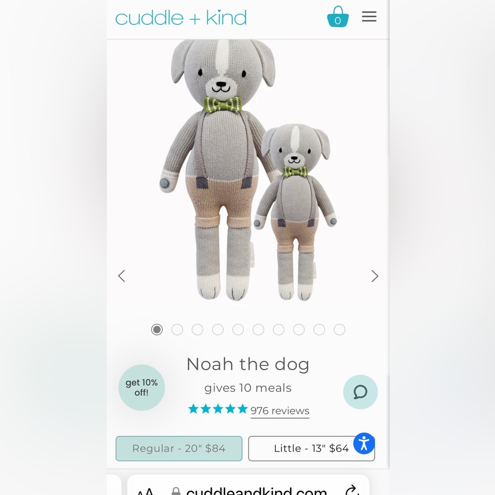 Cuddle + Kind Noah the Dog 20”